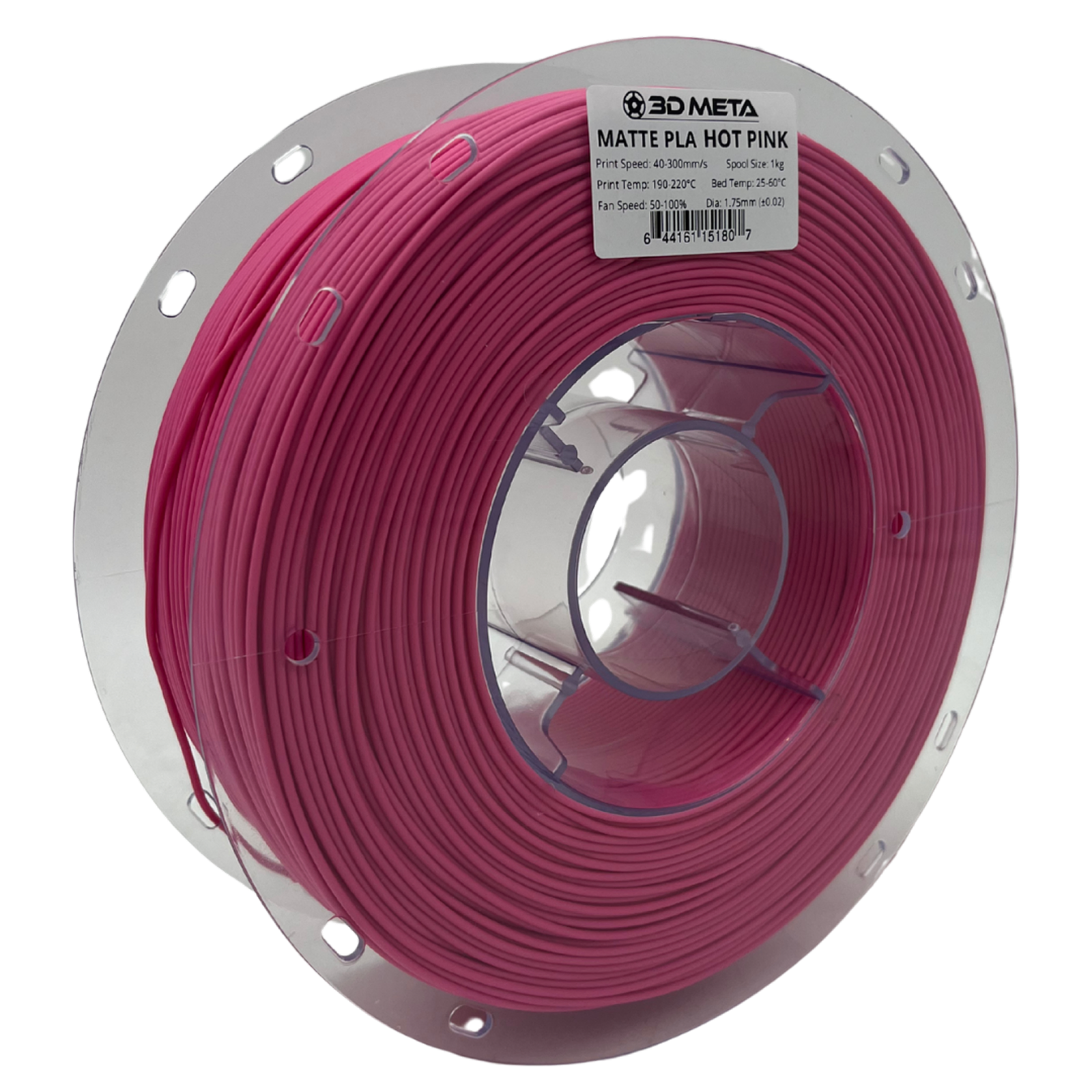 3D Meta Matte PLA Hot Pink 1KG Spool M-PLA-MAHPINK-1KGX1.75MM