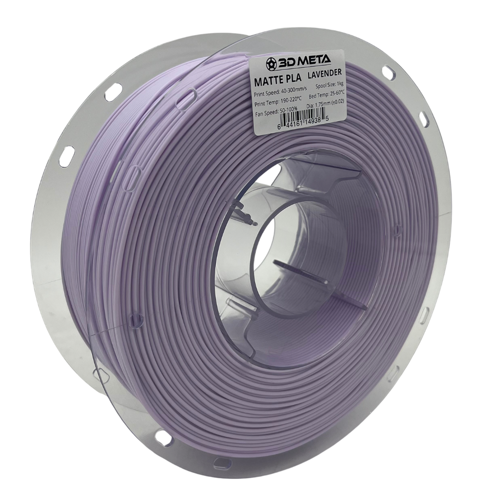 3D Meta Matte PLA Lavender 1KG Spool M-PLA-MALAV-1KGX1.75MM