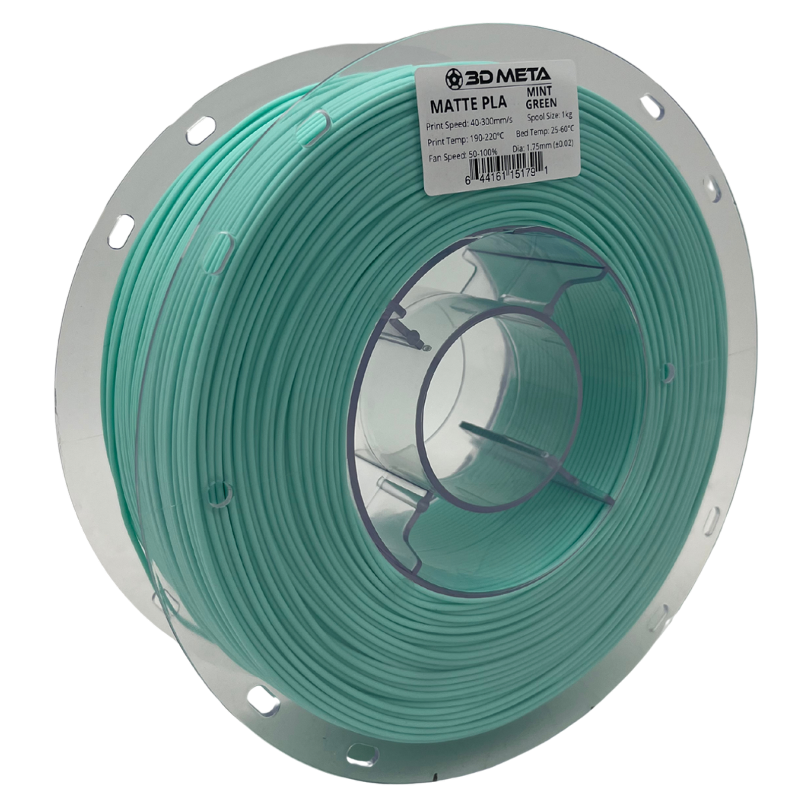 3D Meta Matte PLA Mint Green 1KG Spool M-PLA-MAMINGRE-1KGX1.75MM