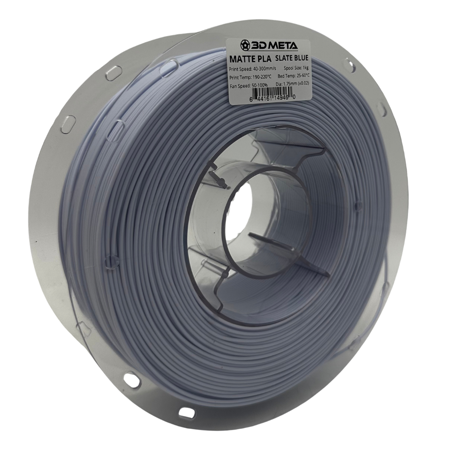 3D Meta Matte PLA Slate Blue 1KG Spool M-PLA-MASBLUE-1KGX1.75MM