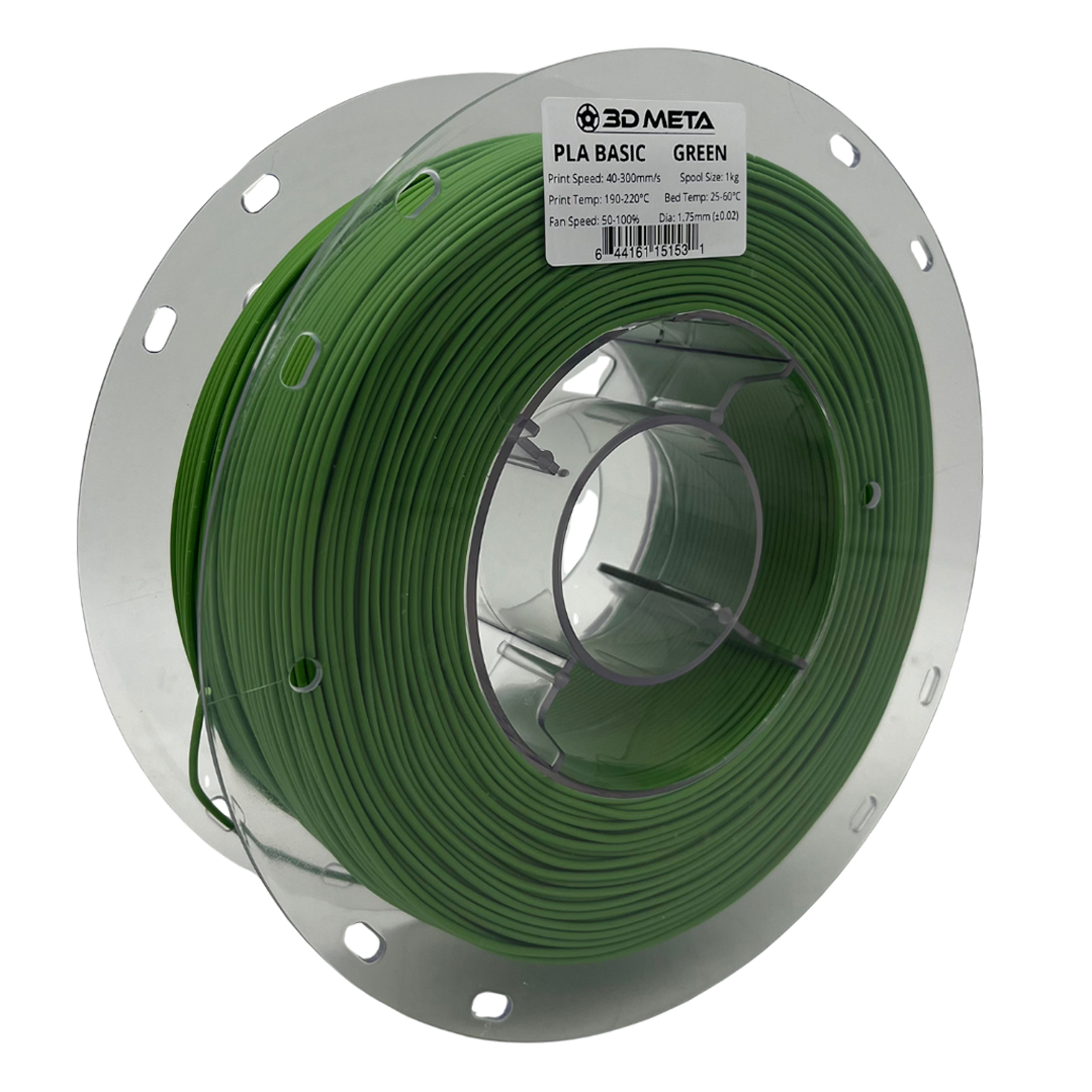 3D Meta PLA Basic Green 1KG Spool M-PLAB-GRE-1KGX1.75MM