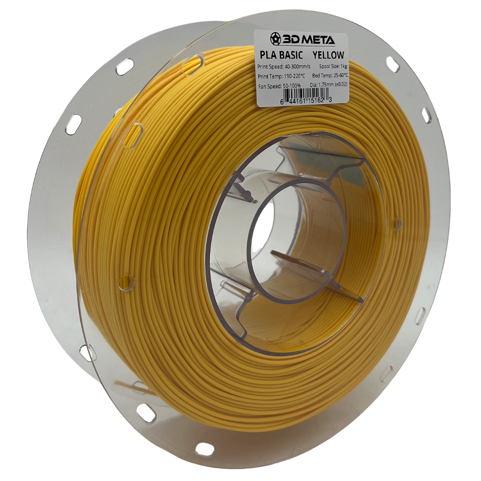 3D Meta PLA Basic Yellow 1KG Spool M-PLAB-YELL-1KGX1.75MM