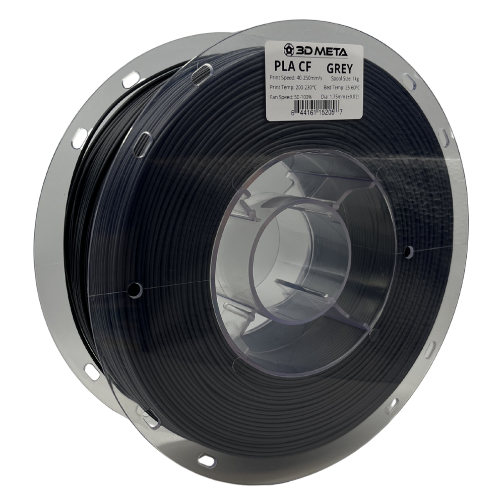 3D Meta Carbon Fiber PLA Grey 1KG Spool M-PLACF-GREY-1KGX1.75MM