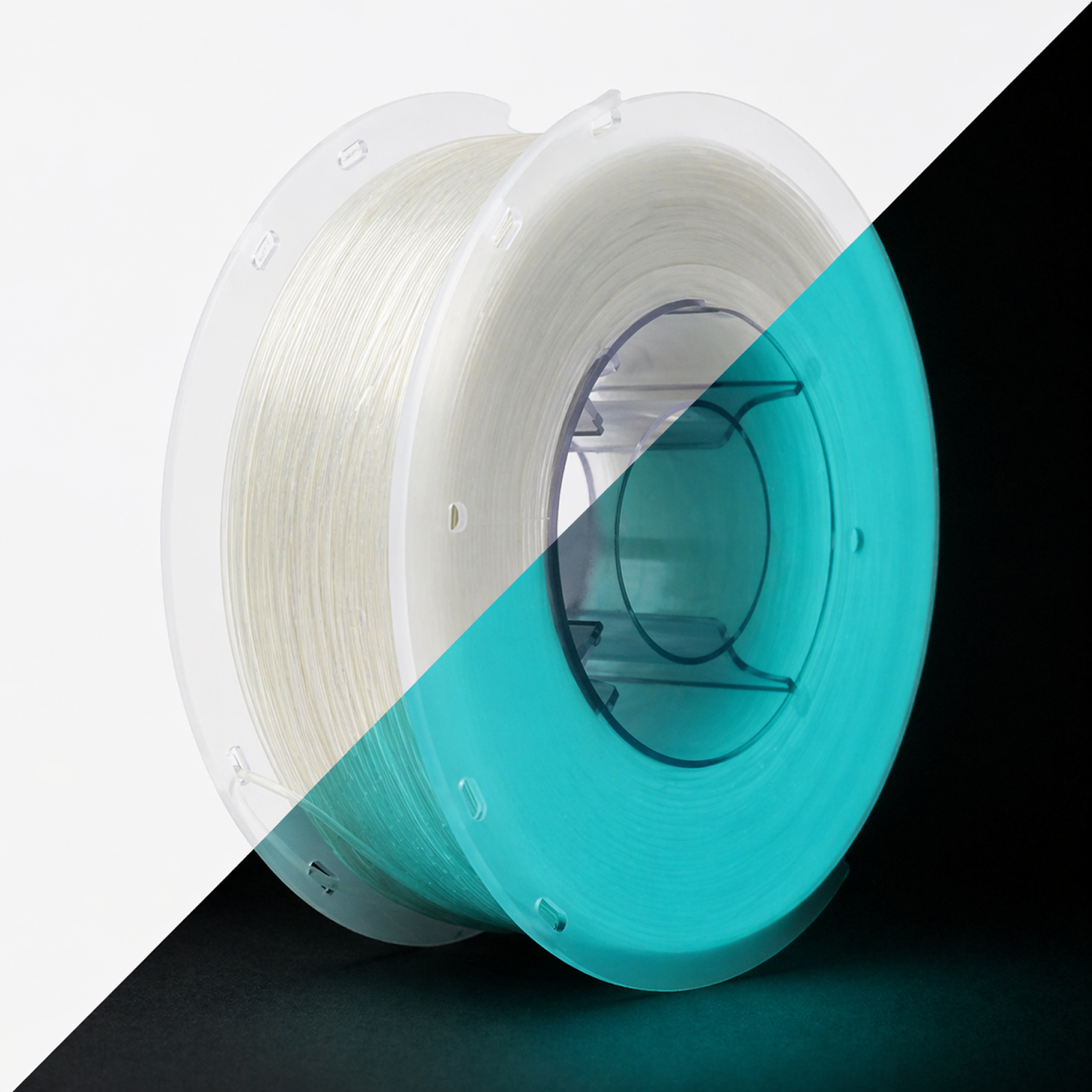 3D Meta Glow in the Dark PLA Blue - Clear in Light 1KG Spool M-PLAG-BLUE-1KGX1.75MM