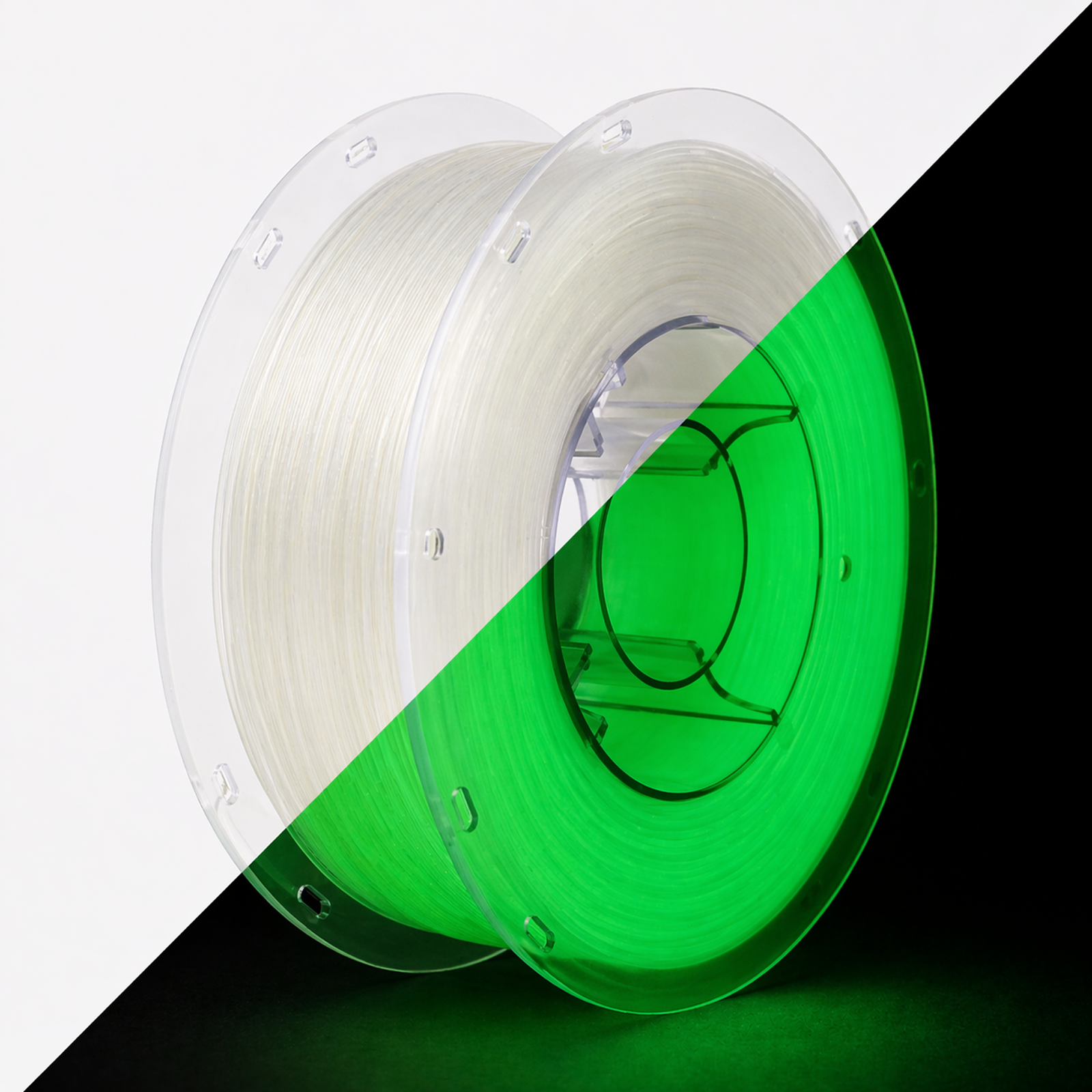 3D Meta Glow in the Dark PLA Green - Clear in Light 1KG Spool M-PLAG-GRE-1KGX1.75MM