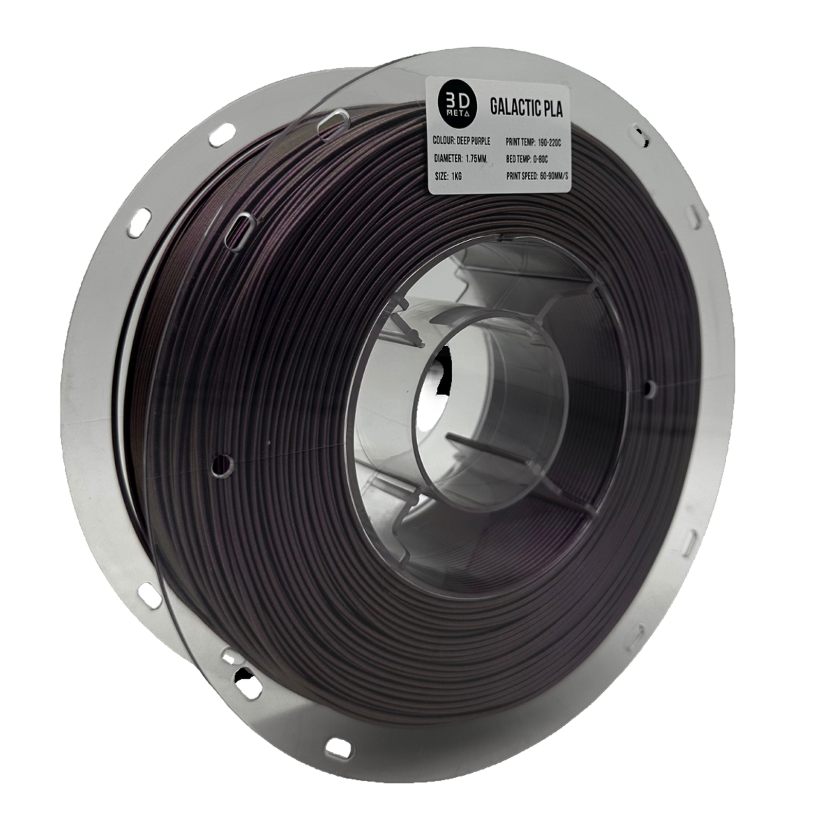 3D Meta Galactic PLA Deep Purple 1KG Spool M-PLAGAL-DEEPPURP-1KGX1.75MM