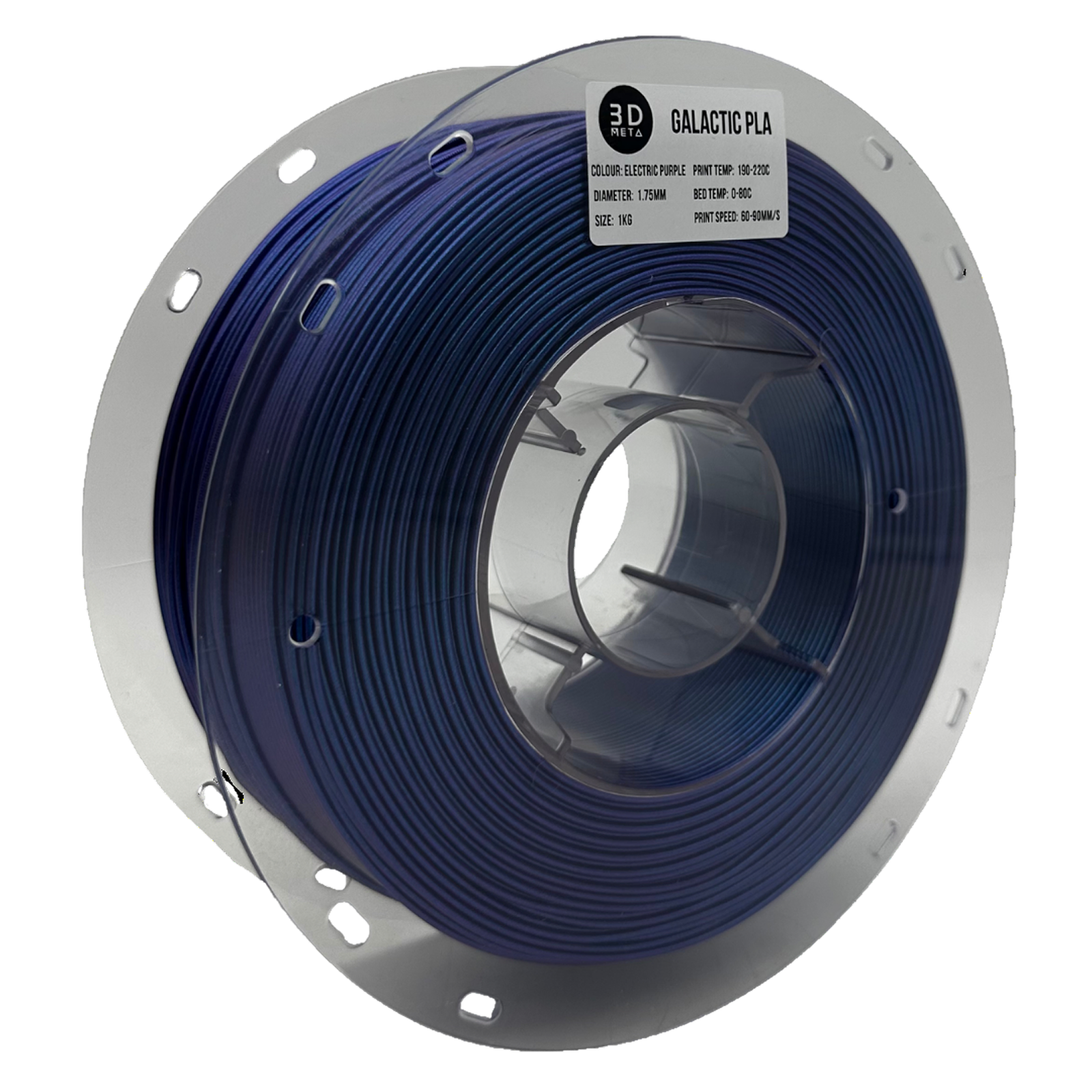 3D Meta Galactic PLA Electric Purple 1KG Spool M-PLAGAL-ELECPURP-1KGX1.75MM