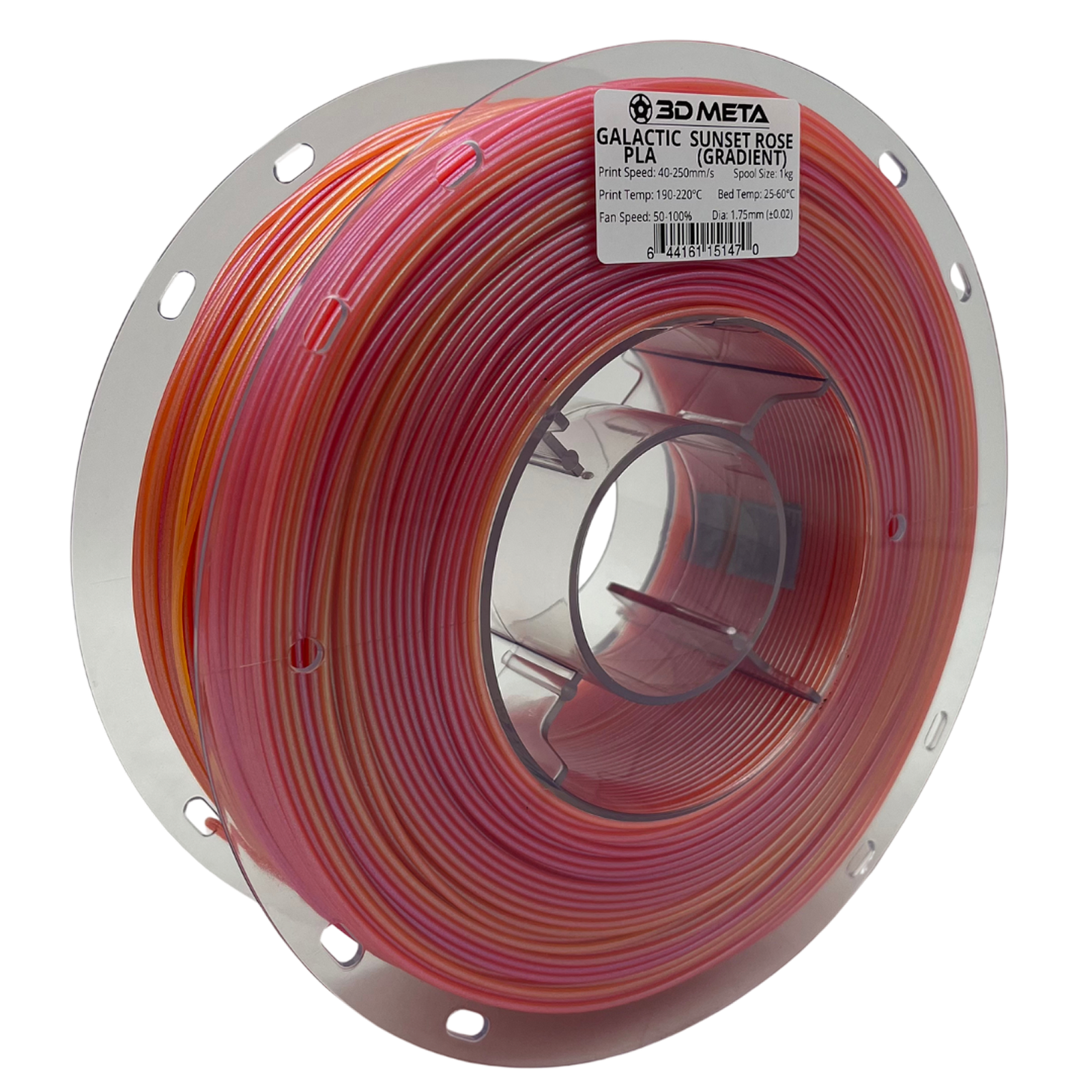 3D Meta Galactic PLA Sunset Rose (Gradient) 1KG Spool M-PLAGAL-SUNROSE-1KGX1.75MM
