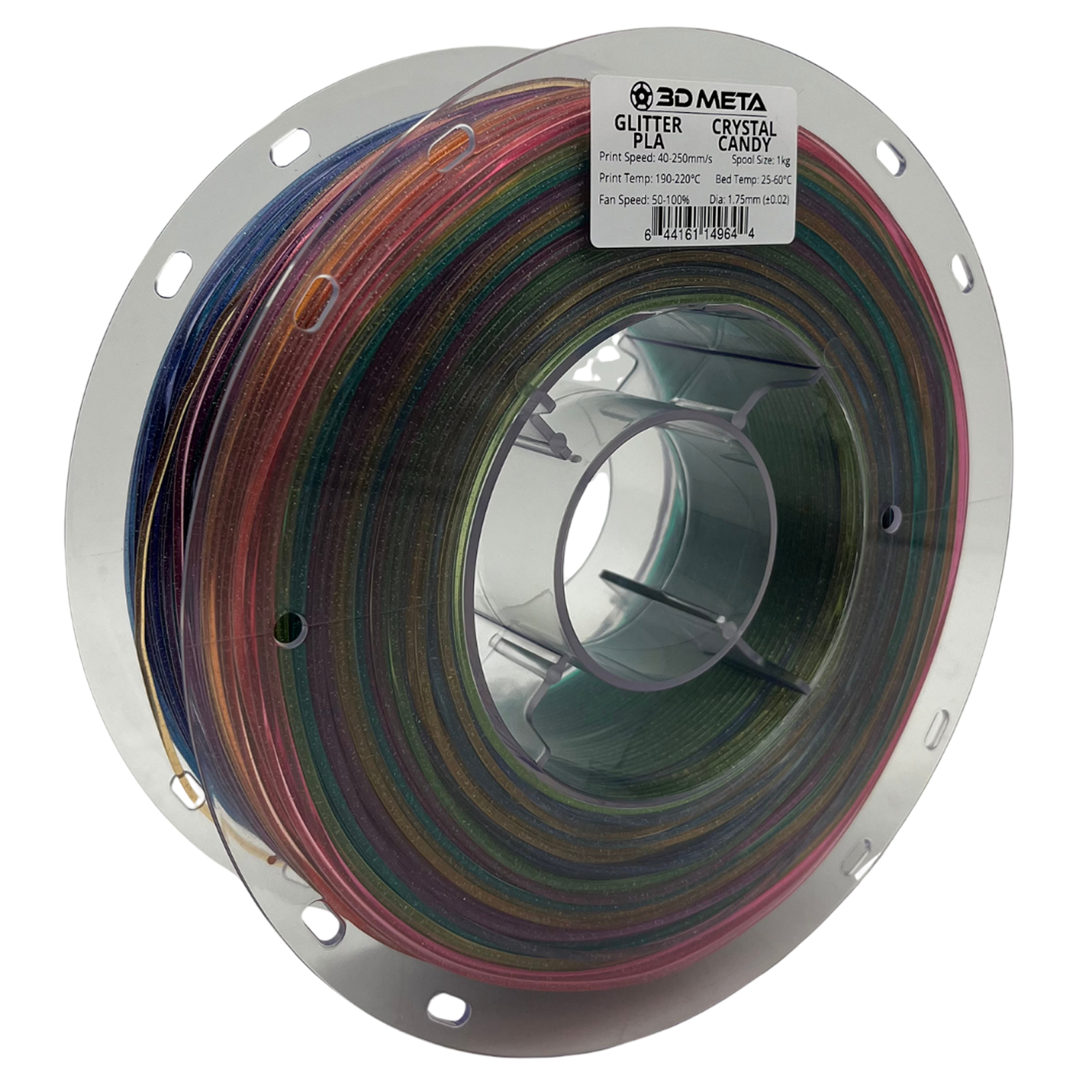 3D Meta Glitter PLA Crystal Candy 1KG Spool M-PLAGLI-CRYCANDY-1KGX1.75MM