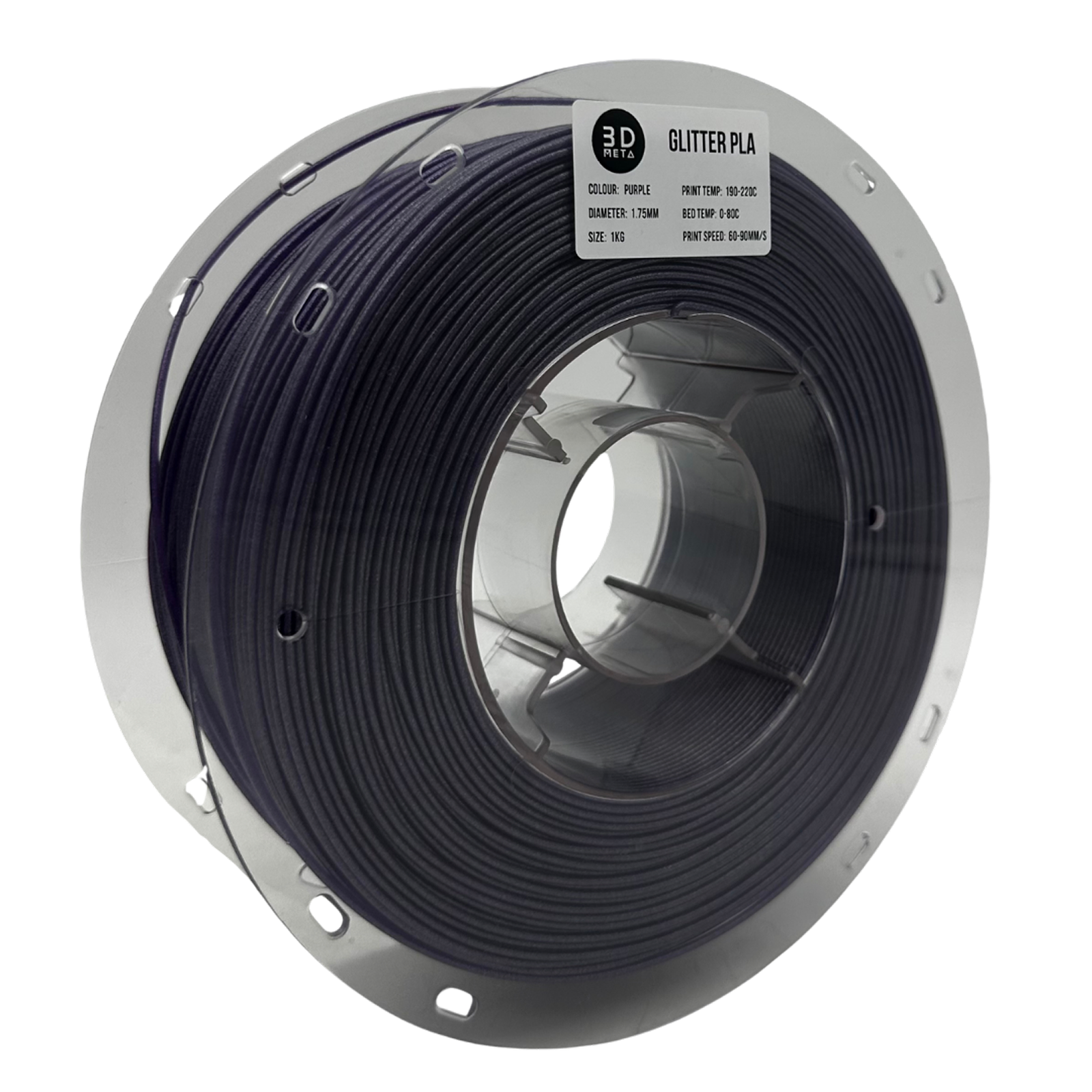 3D Meta Glitter PLA Purple 1KG Spool M-PLAGLI-PURP-1KGX1.75MM