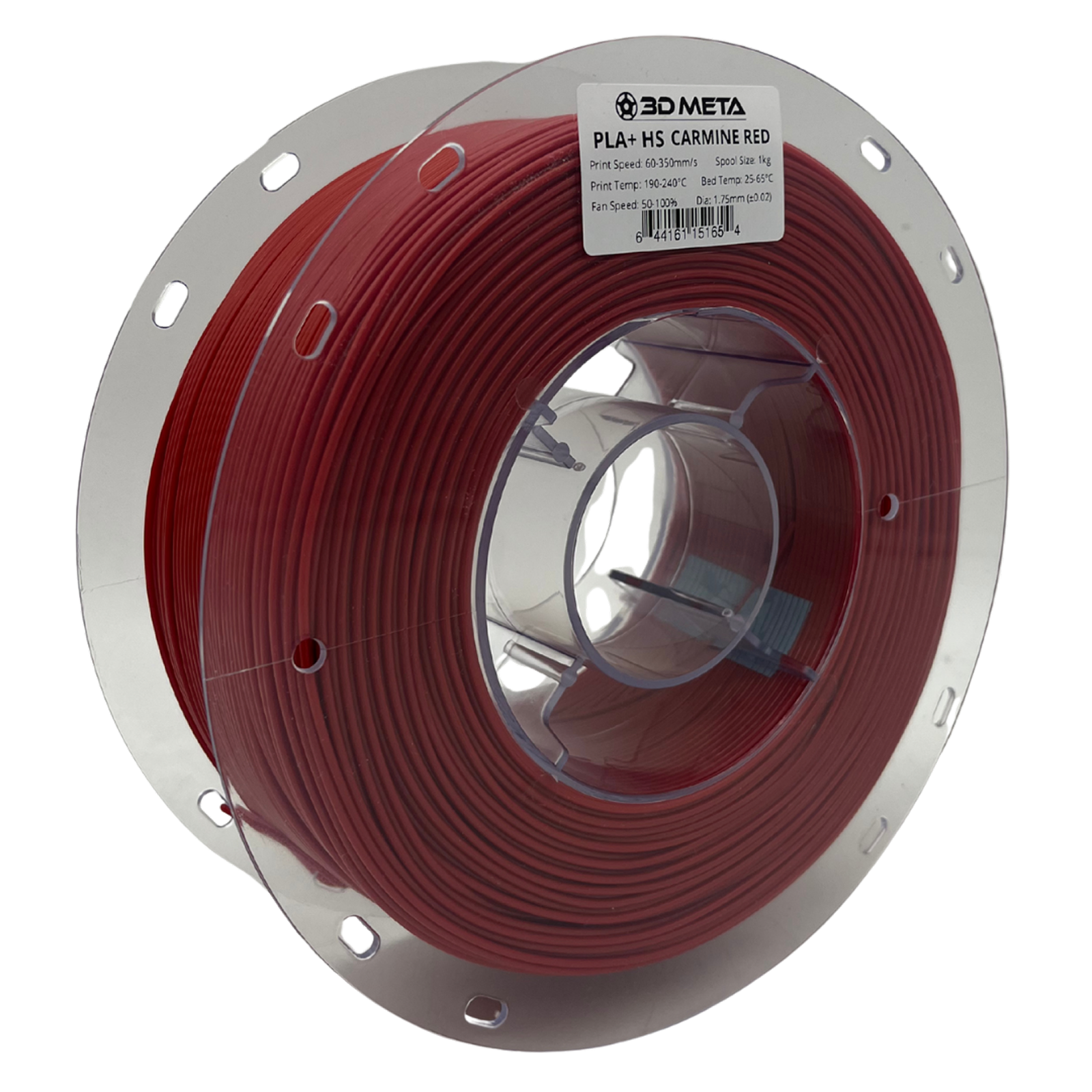 3D Meta PLA+ HS Carmine Red 1KG Spool M-PLA+HS-CARRED-1KGX1.75MM