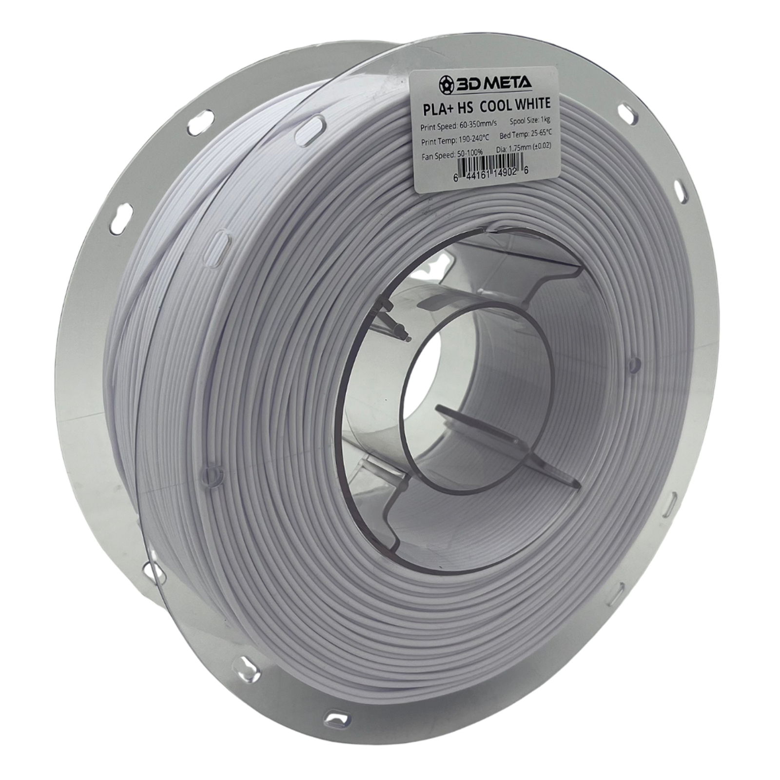 3D Meta PLA+ HS Cool White 1KG Spool M-PLA+HS-CWHI-1KGX1.75MM