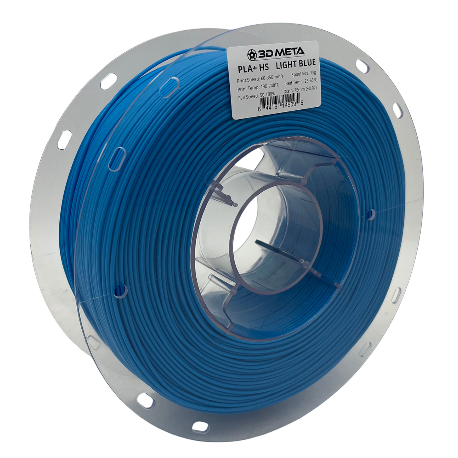 3D Meta PLA+ HS Light Blue 1KG Spool M-PLA+HS-LBLU-1KGX1.75MM