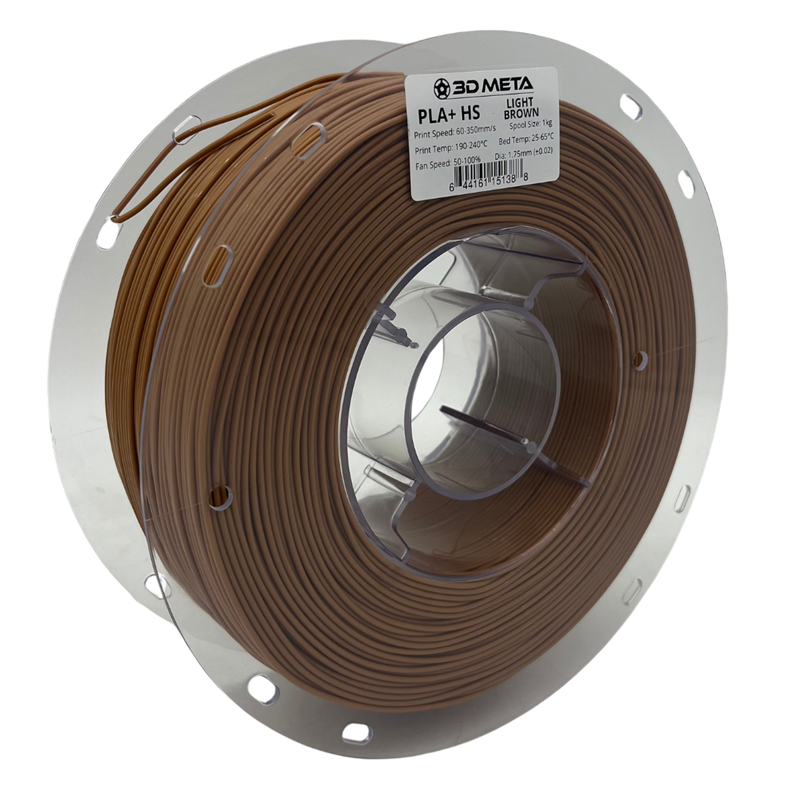 3D Meta PLA+ HS Light Brown 1KG Spool M-PLA+HS-LBRO-1KGX1.75MM
