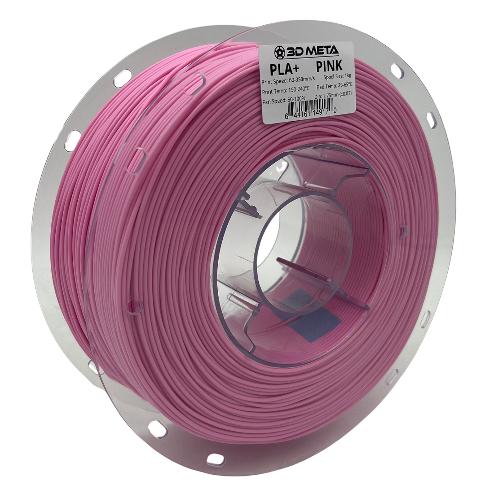 3D Meta PLA+ HS Pink 1KG Spool M-PLA+HS-PINK-1KGX1.75MM