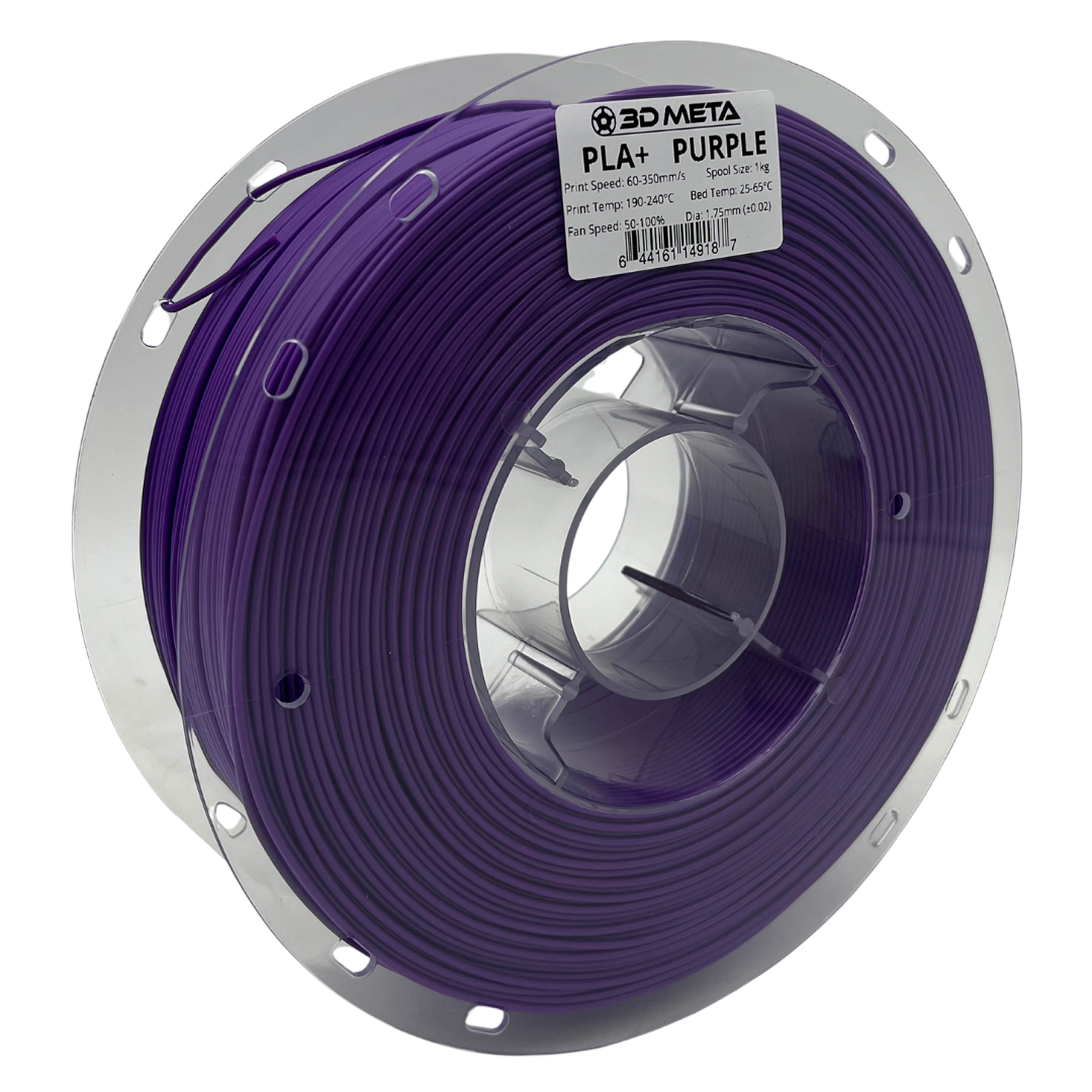 3D Meta PLA+ HS Purple 1KG Spool M-PLA+HS-PURP-1KGX1.75MM