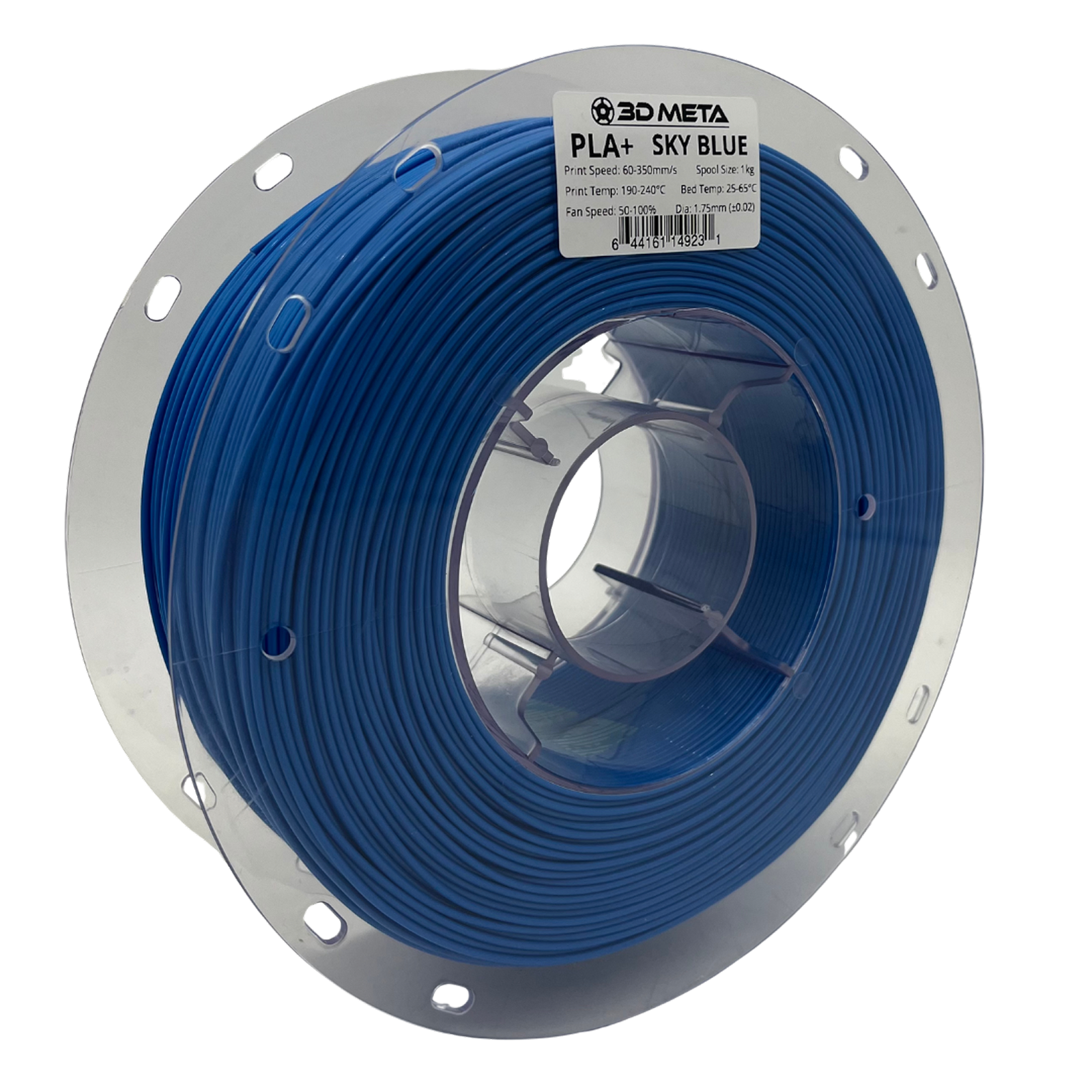 3D Meta PLA+ HS Sky Blue 1KG Spool M-PLA+HS-SBLU-1KGX1.75MM
