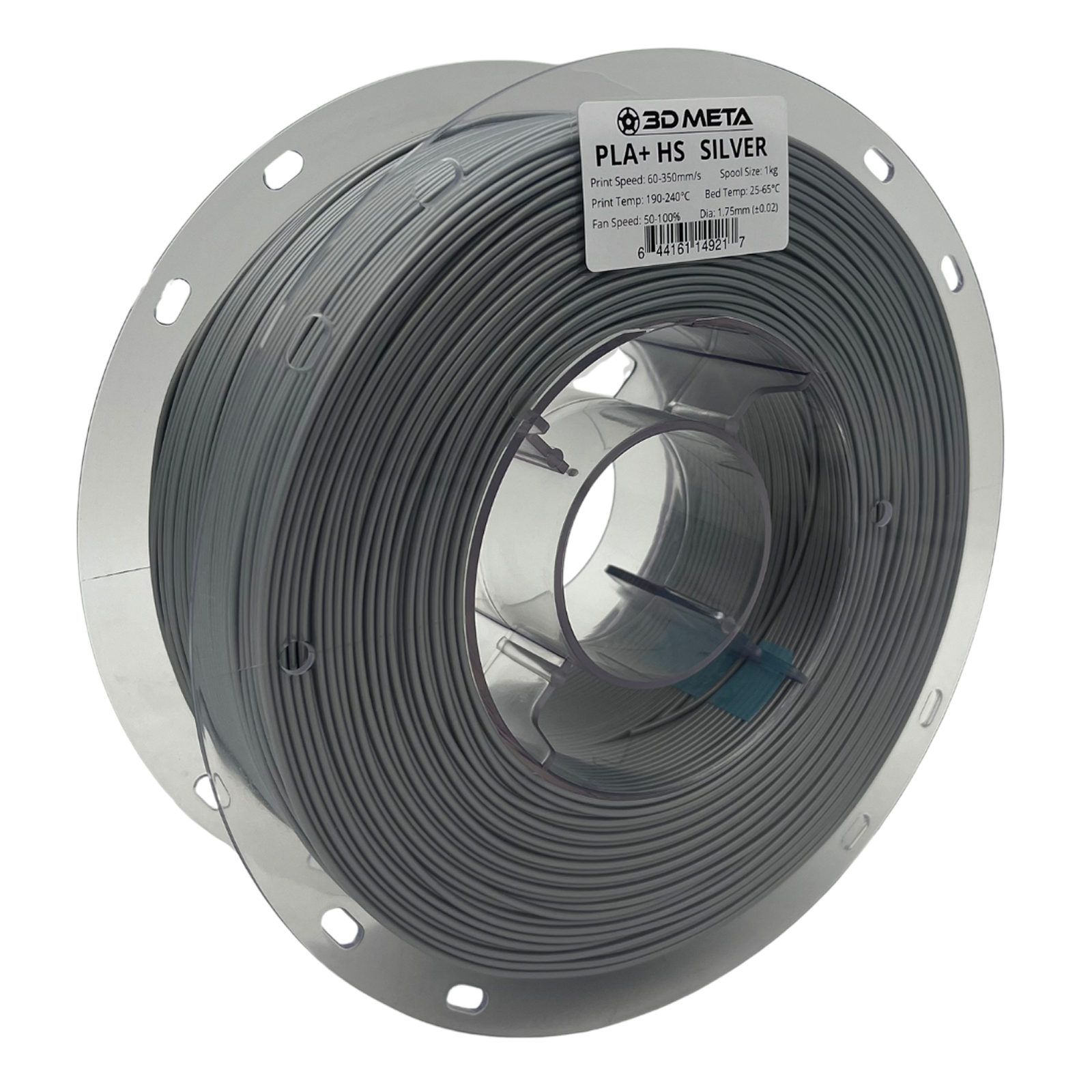 3D Meta PLA+ HS Silver 1KG Spool M-PLA+HS-SIL-1KGX1.75MM