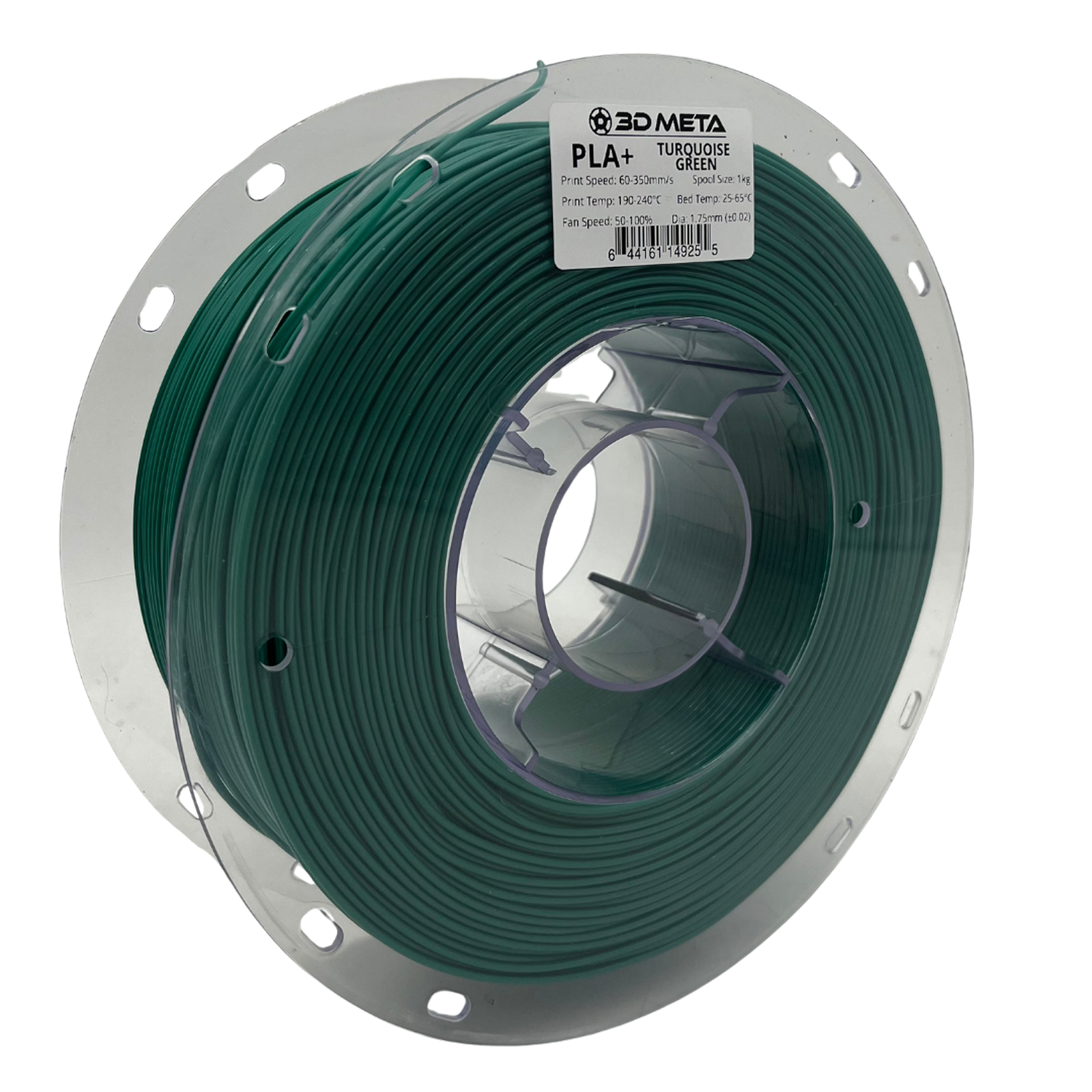 3D Meta PLA+ HS Turquoise Green 1KG Spool M-PLA+HS-TURGRE-1KGX1.75MM