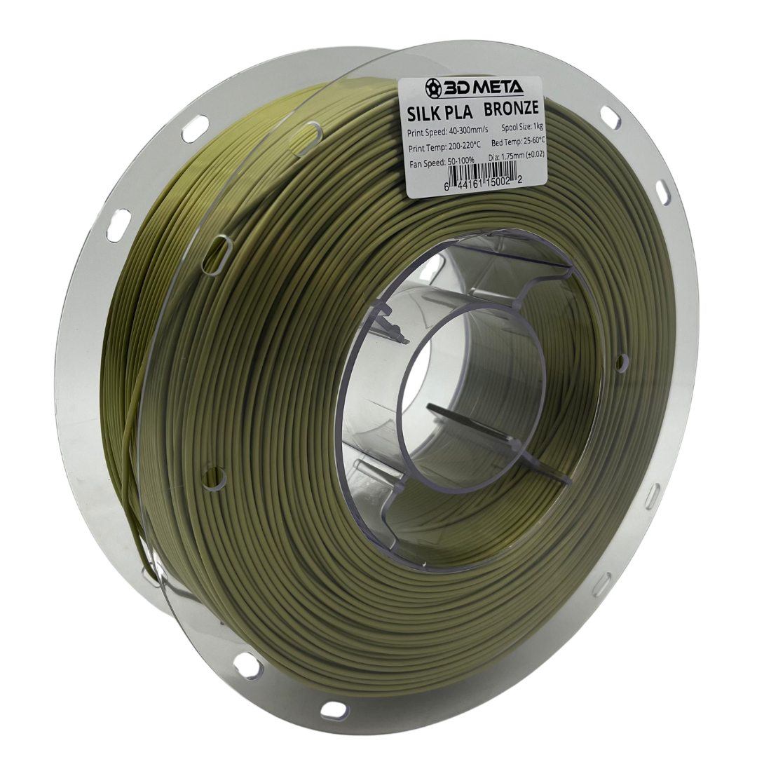 3D Meta Silk PLA Bronze 1KG Spool M-SILK-BRON-1KGX1.75MM