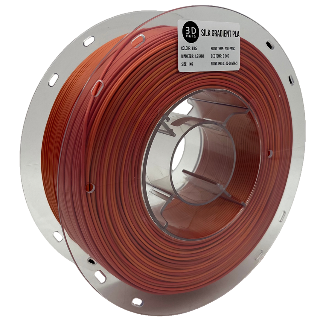 3D Meta Silk Gradient PLA Fire 1KG Spool M-SILK-FIRE-1KGX1.75MM