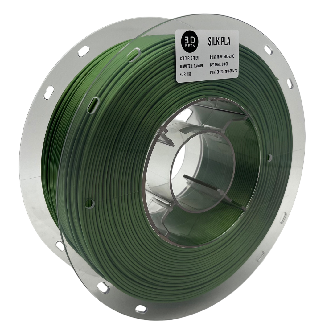 3D Meta Silk PLA Green 1KG Spool M-SILK-GRE-1KGX1.75MM