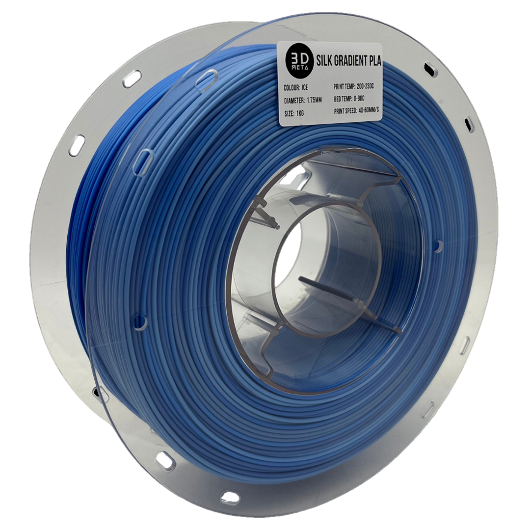 3D Meta Silk Gradient PLA Ice 1KG Spool M-SILK-ICE-1KGX1.75MM