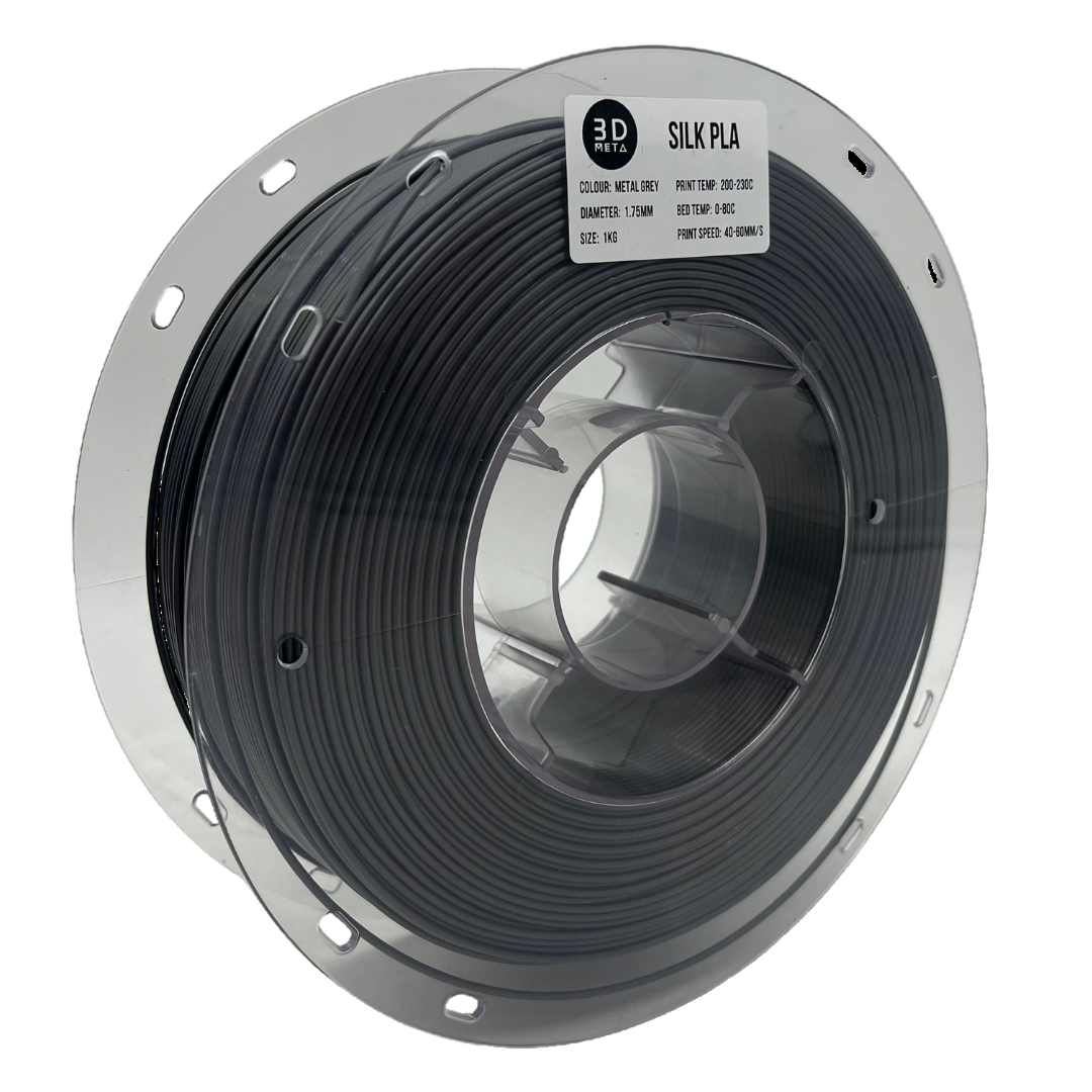 3D Meta Silk PLA Metal Grey 1KG Spool M-SILK-MEGREY-1KGX1.75MM