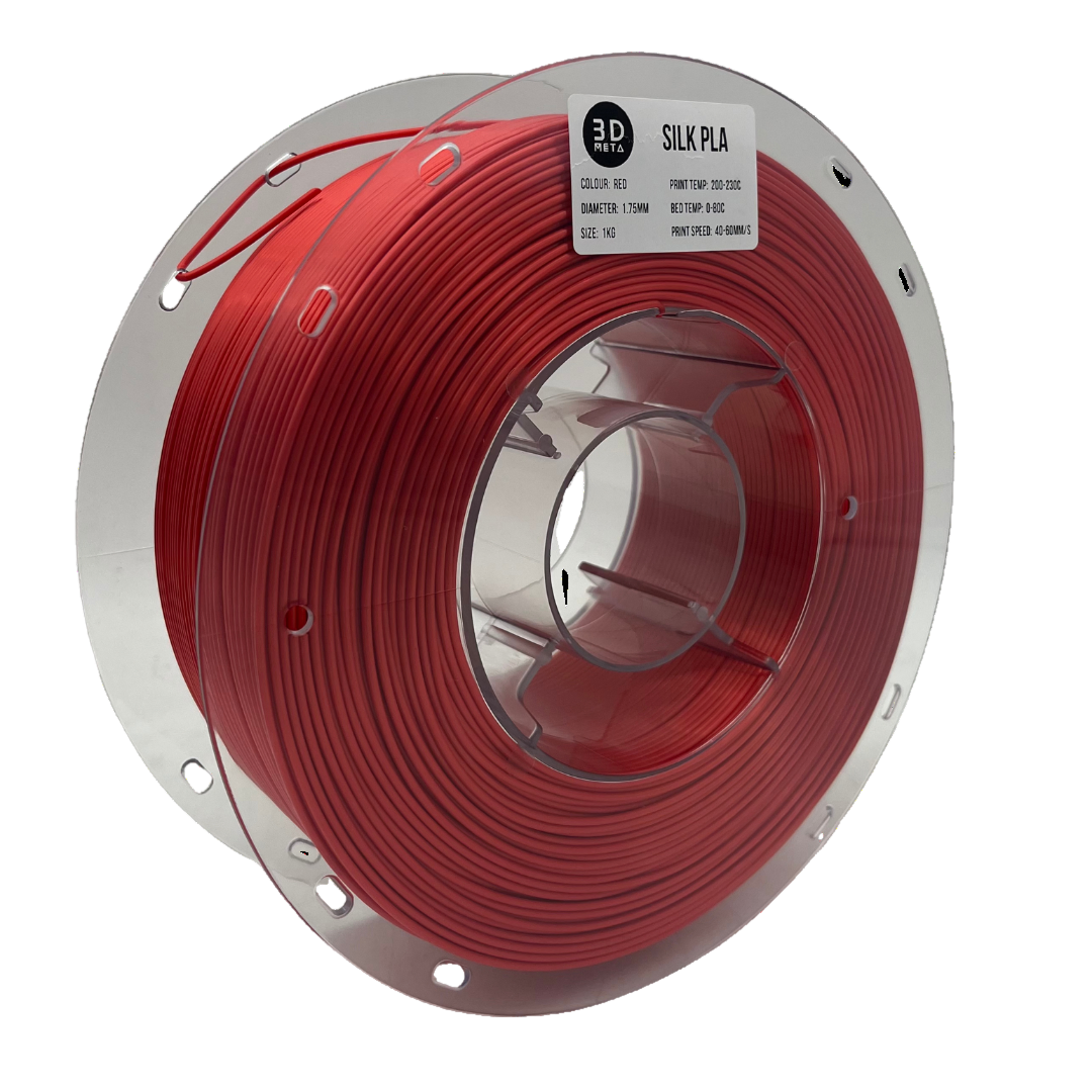 3D Meta Silk PLA Red 1KG Spool M-SILK-RED-1KGX1.75MM