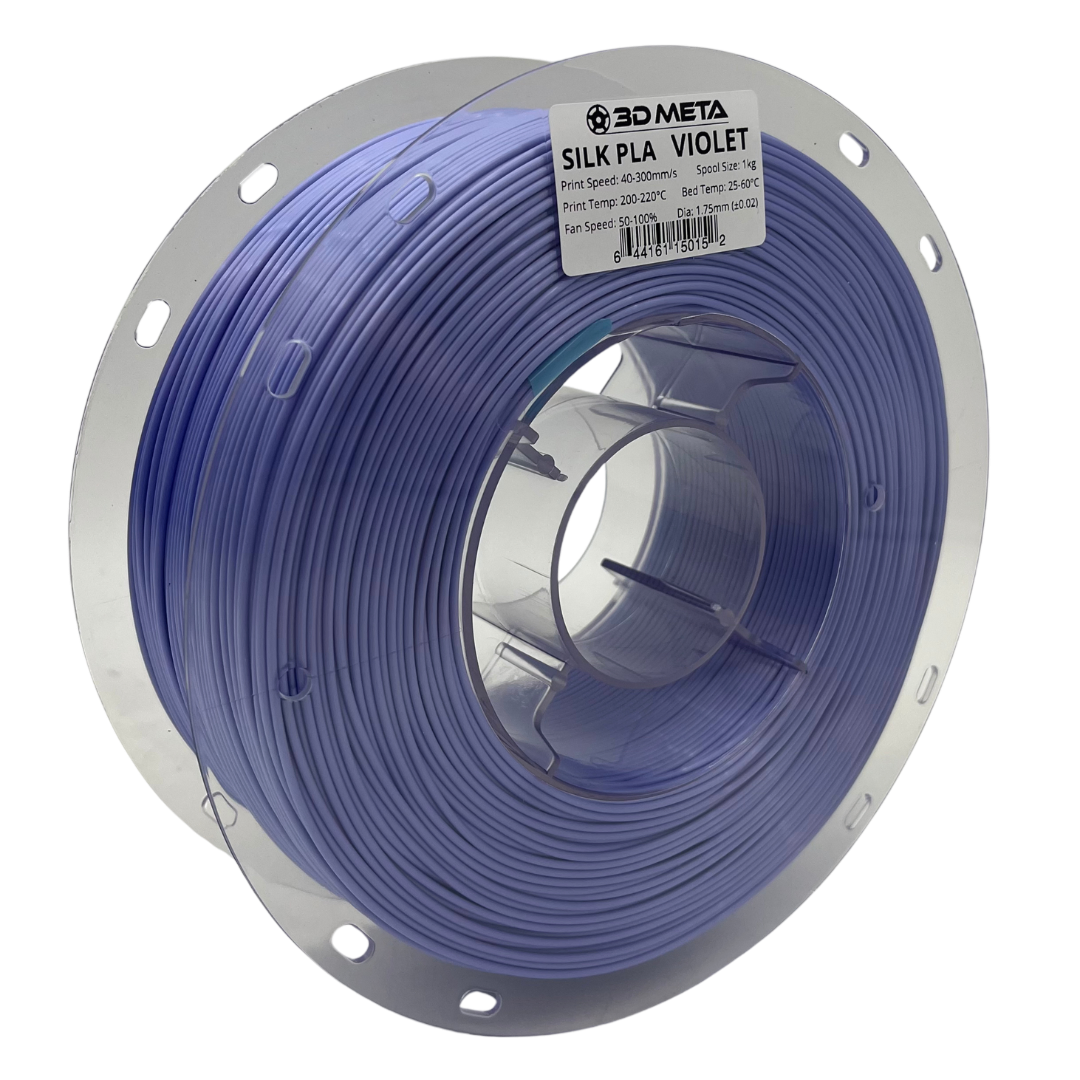 3D Meta Silk PLA Violet 1KG Spool M-SILK-VIO-1KGX1.75MM