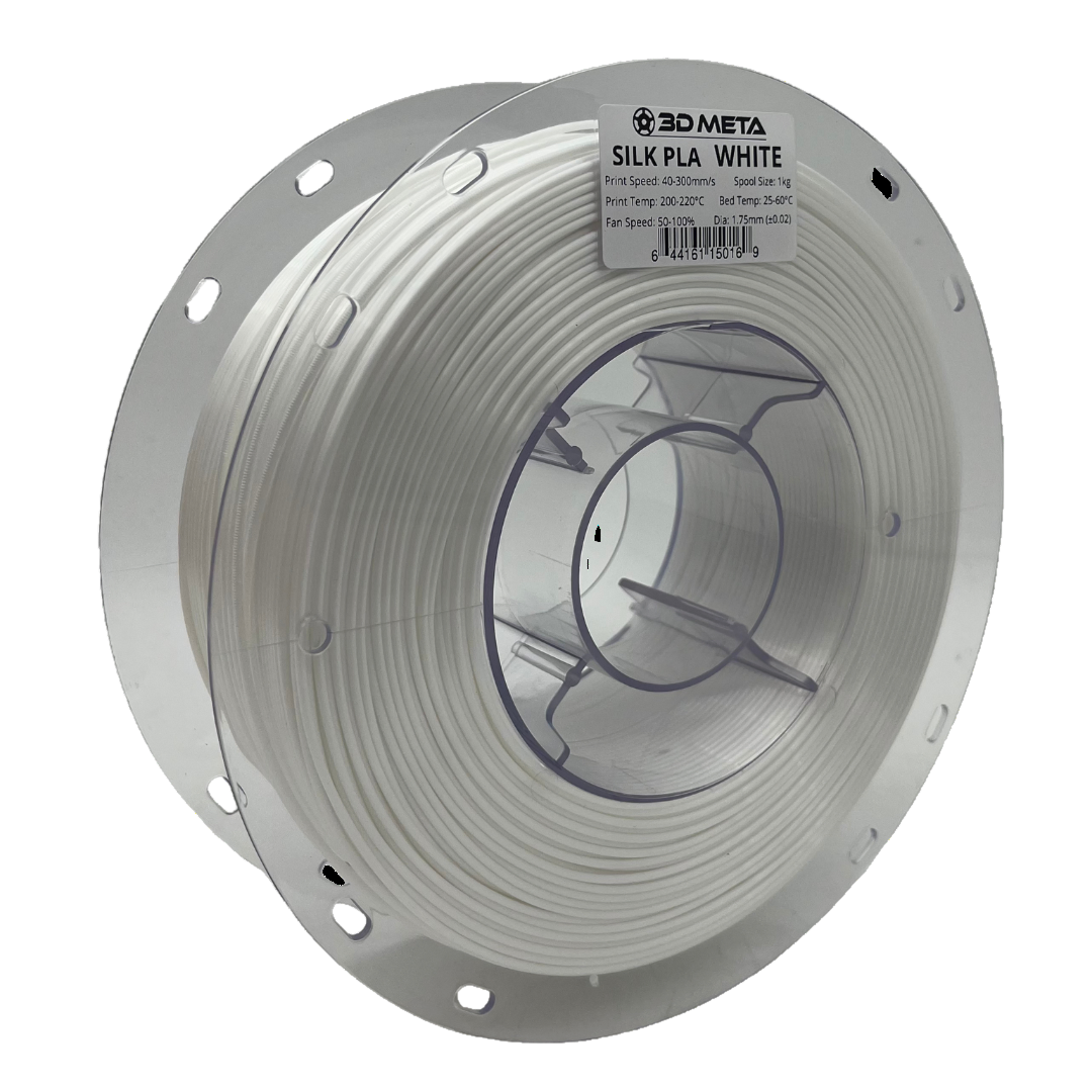 3D Meta Silk PLA White 1KG Spool M-SILK-WHI-1KGX1.75MM