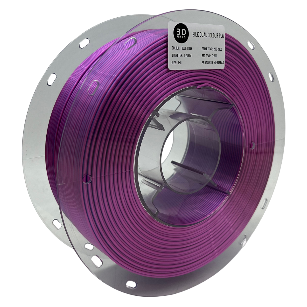 3D Meta Silk Dual PLA Blue - Rose 1KG Spool M-SILKD-BLUE/ROSE-1KGX1.75MM