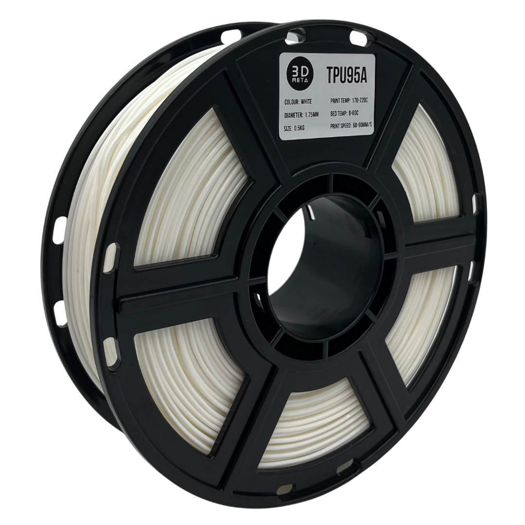 3D Meta TPU95A White 1KG Spool M-TPU95A-WHI-1KGX1.75