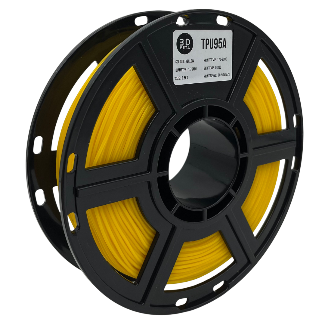 3D Meta TPU95A Yellow 1KG Spool M-TPU95A-YEL-1KGX1.75