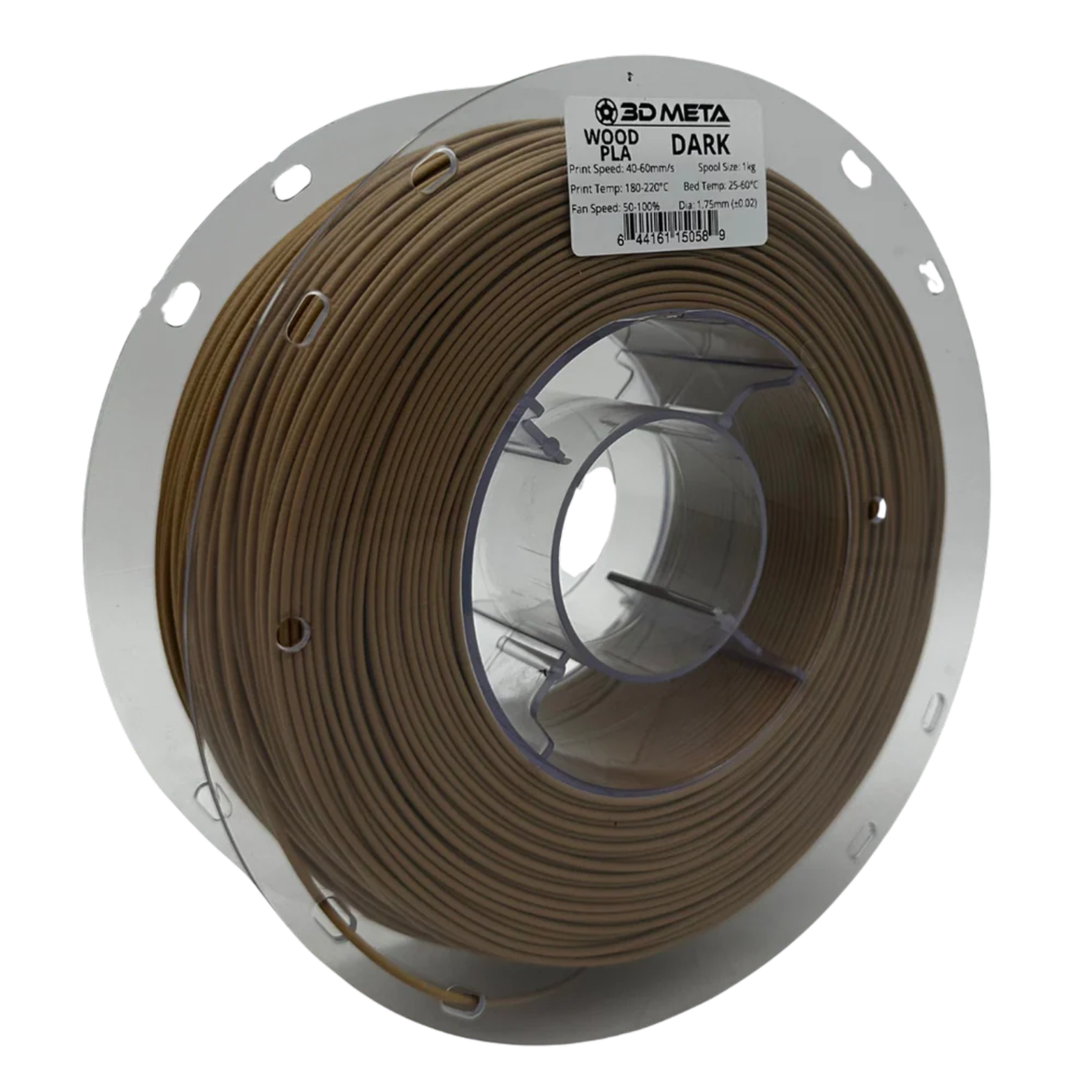 3D Meta Wood PLA Dark 1KG Spool M-WOOD-DARK-1KGX1.75MM