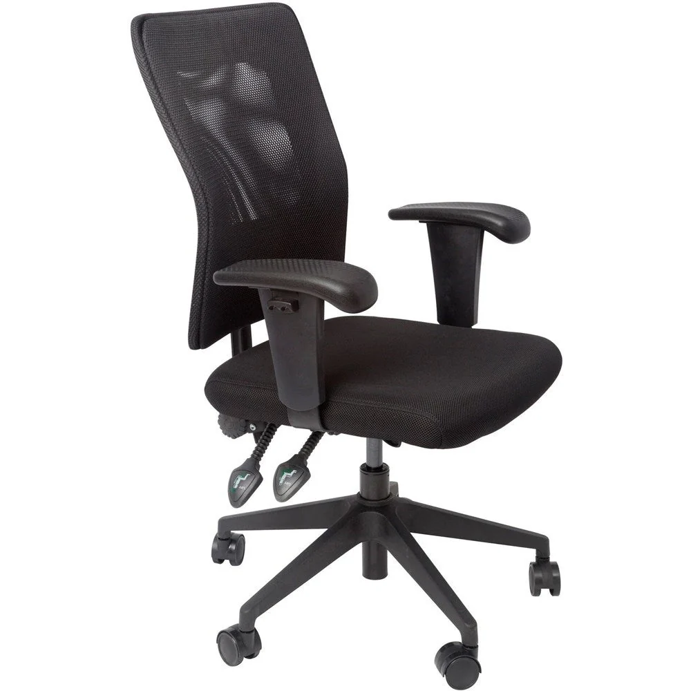 Rapidline Ergonomic Mesh Operator Chair - Black