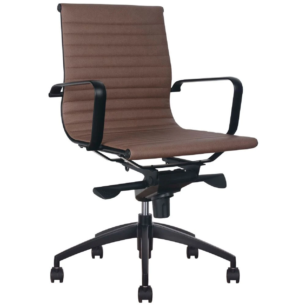 Rapidline Executive Boardroom PU Chair - Tan & Black