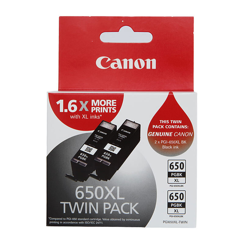 Canon PGI-650XL Black Ink Twin Pk OEM