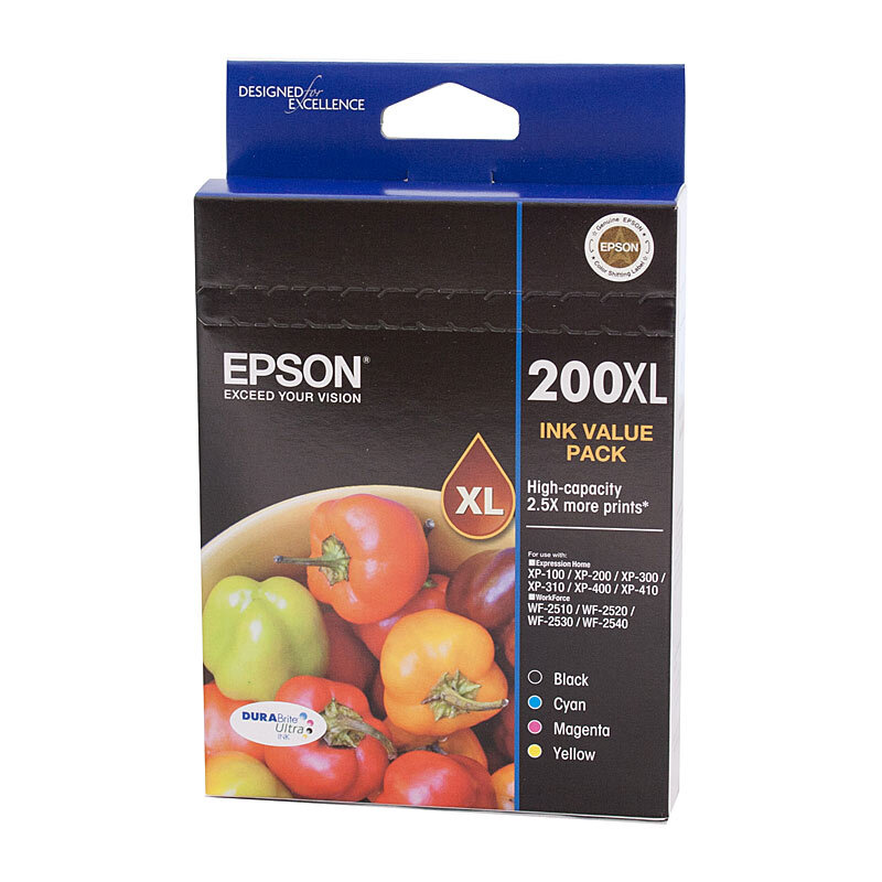 Epson 200XL 4 Ink Value Pack OEM