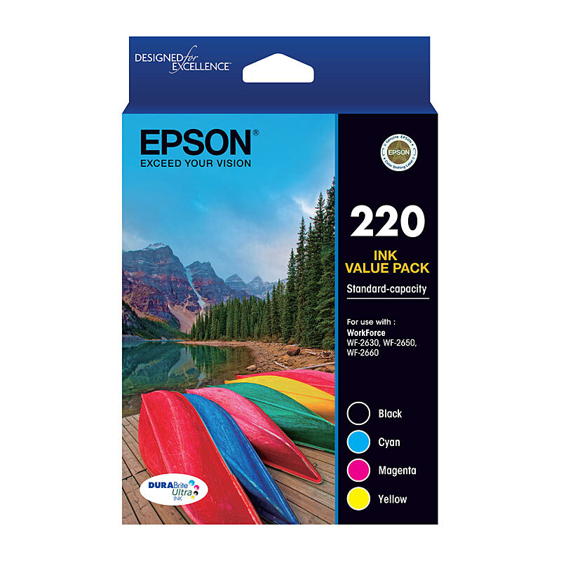 Epson 220 4 Ink Value Pack OEM