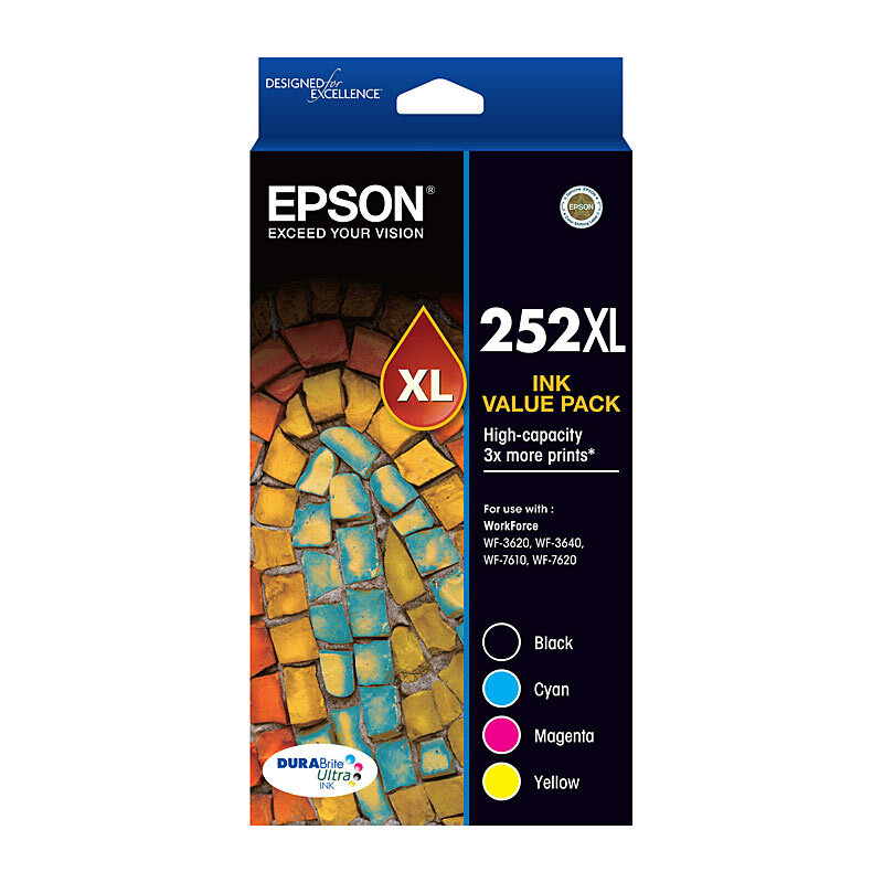 Epson 252XL 4 Ink Value Pack OEM