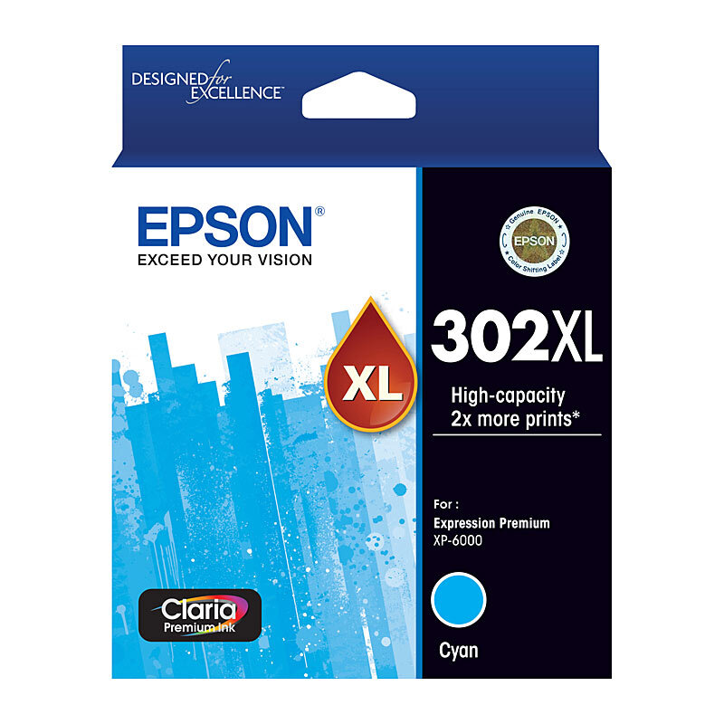 Epson 302XL Cyan Ink Cartridge OEM
