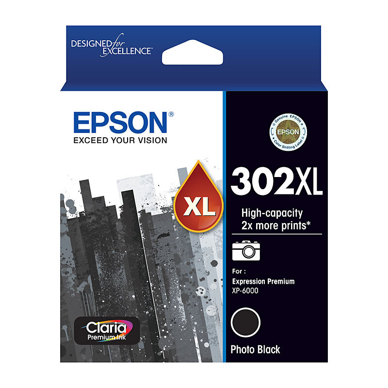 Epson 302XL Ph Black Ink Cartridge OEM