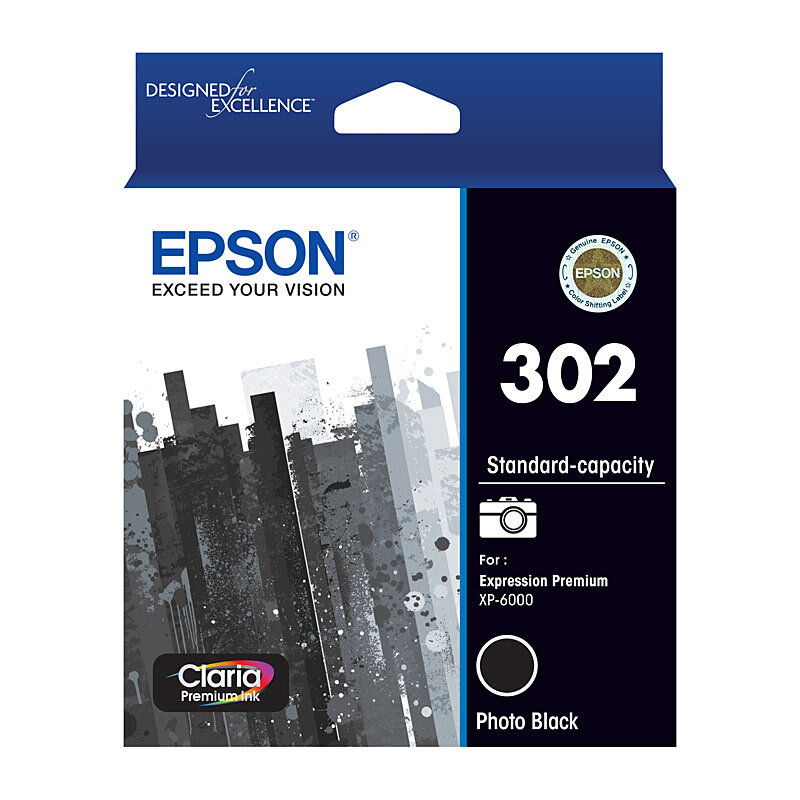 Epson 302 Photo Black Ink Cartridge OEM