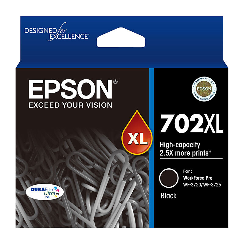Epson 702XL Black Ink Cartridge OEM