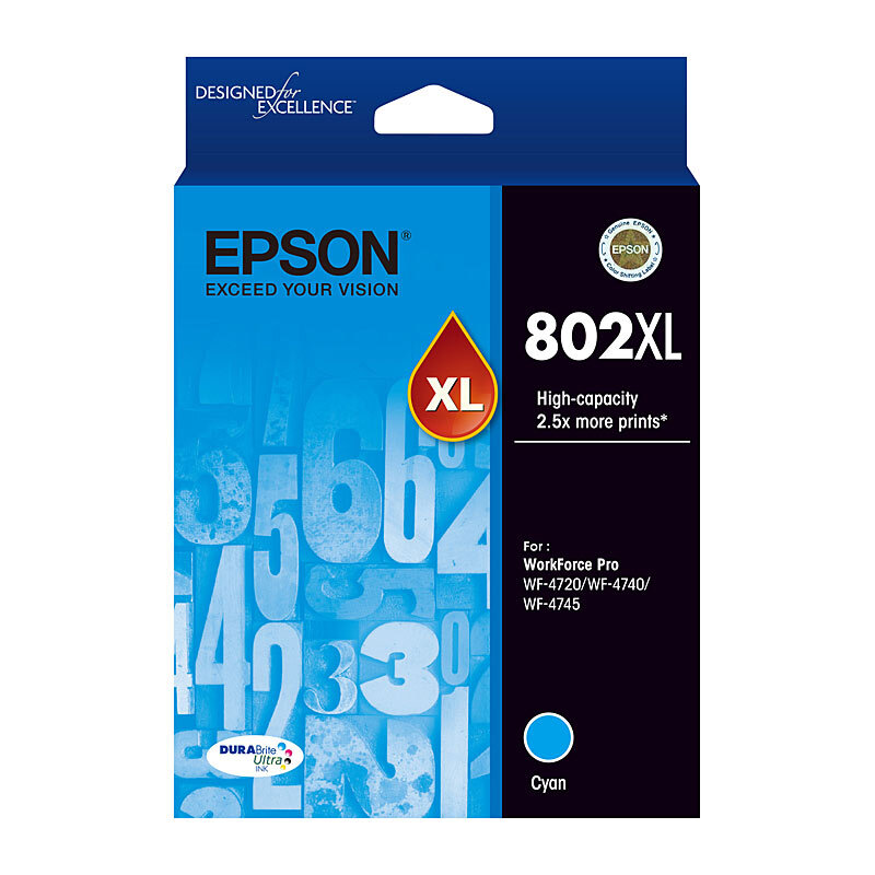 Epson 802XL Cyan Ink Cartridge OEM