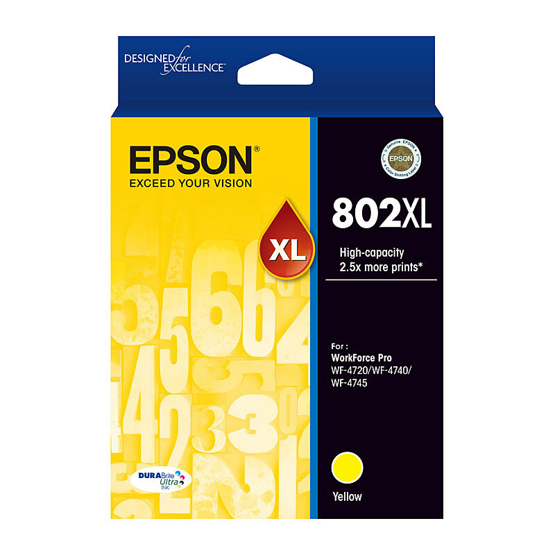 Epson 802XL Yellow Ink Cartridge OEM