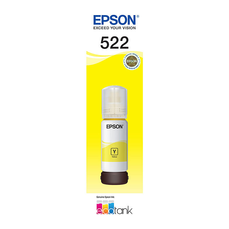 Epson T522 Yell EcoTank Bottle OEM Epson T522 Yell EcoTank Bottle OEM
