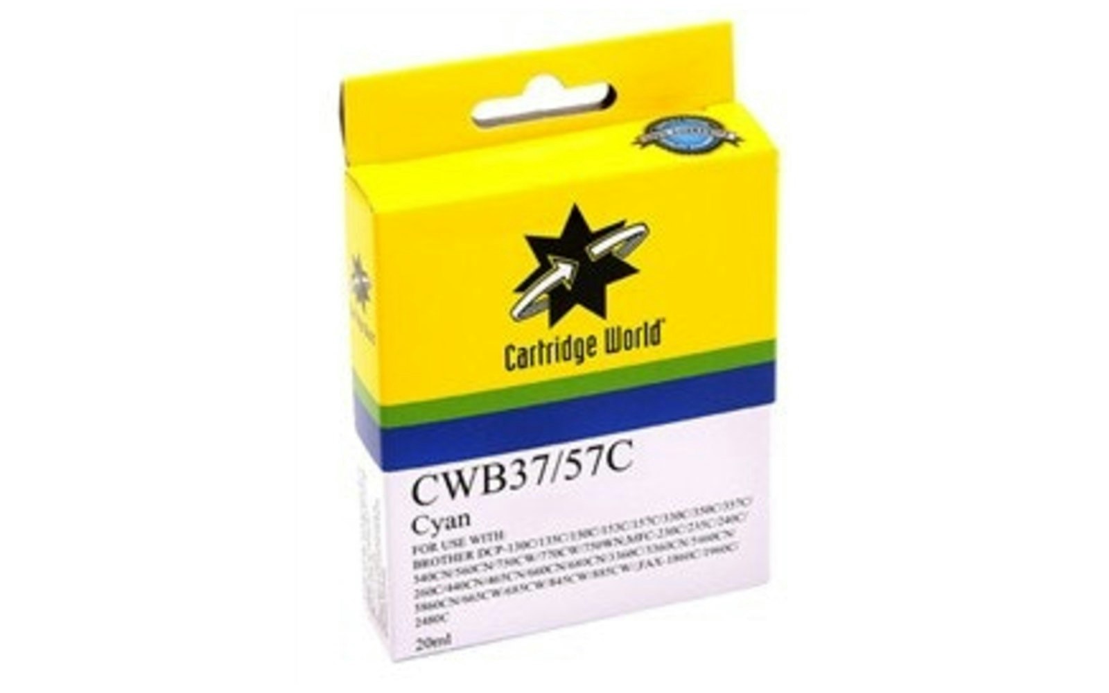 Cartridge World Brother LC-57C LC-37C Cyan Ink Cartridge Cartridge World Brother LC-57C LC-37C Cyan Ink Cartridge