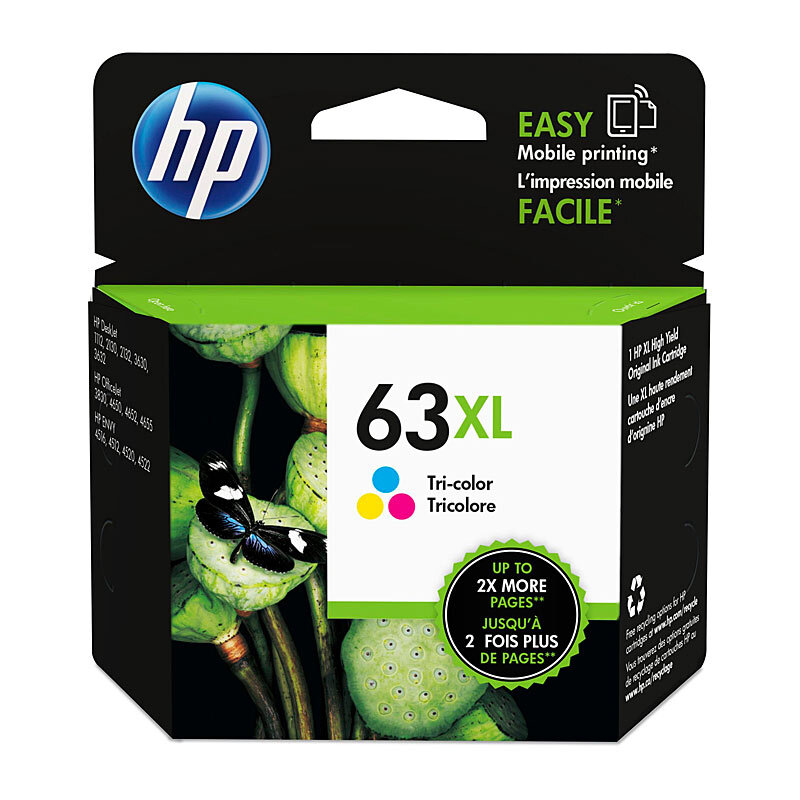 HP #63XL Tri ColourInk F6U63AA OEM